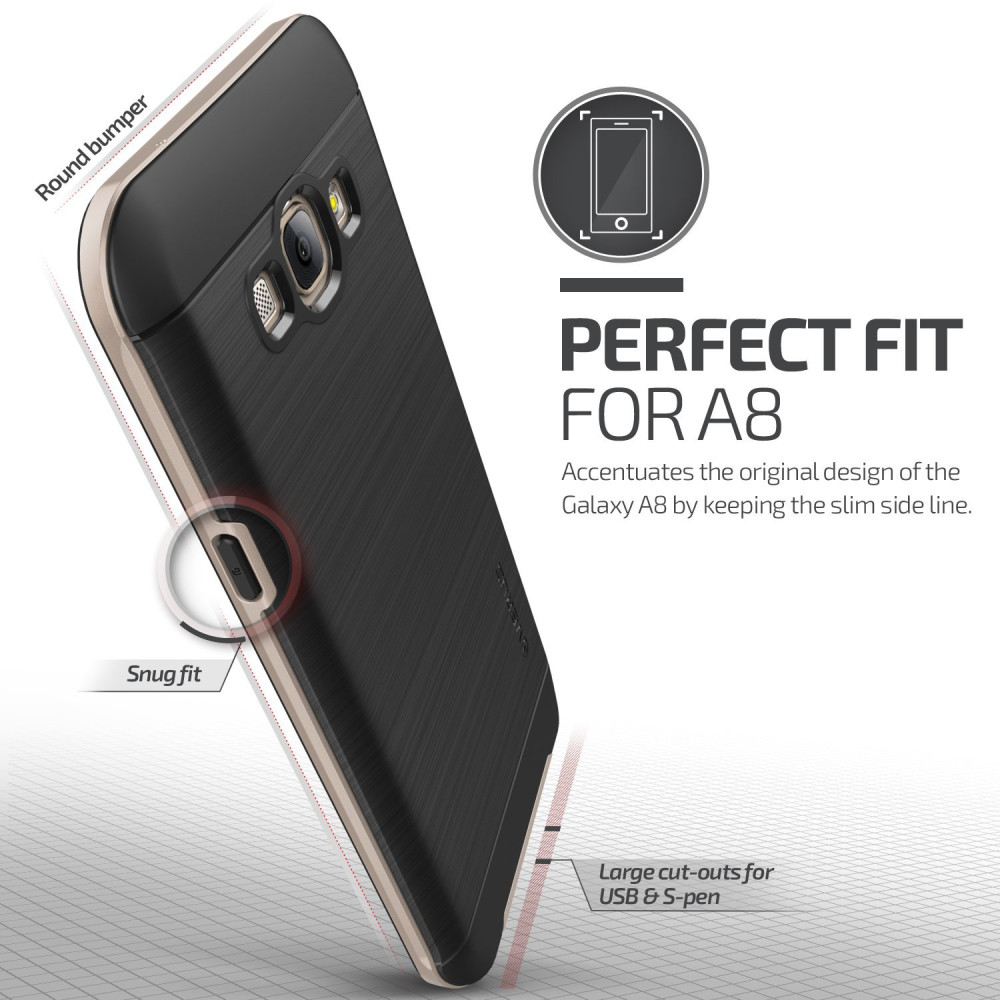 VRS Design Θήκη High Pro Shield Series Samsung Galaxy A8 (2018) - Blush Gold (12746)