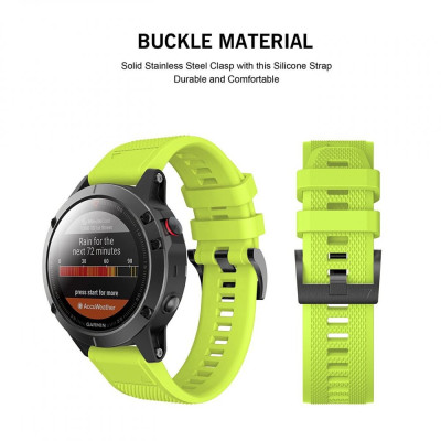 Tech-Protect Λουράκι Smooth Garmin Fenix 5/6/6 Pro/7 - Green (5906735415063)