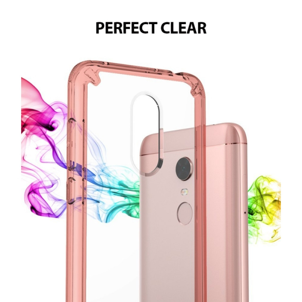 Ringke (Fusion) Θήκη Xiaomi Redmi 5 Plus με TPU Bumper  - Rose Gold/Clear (13002)
