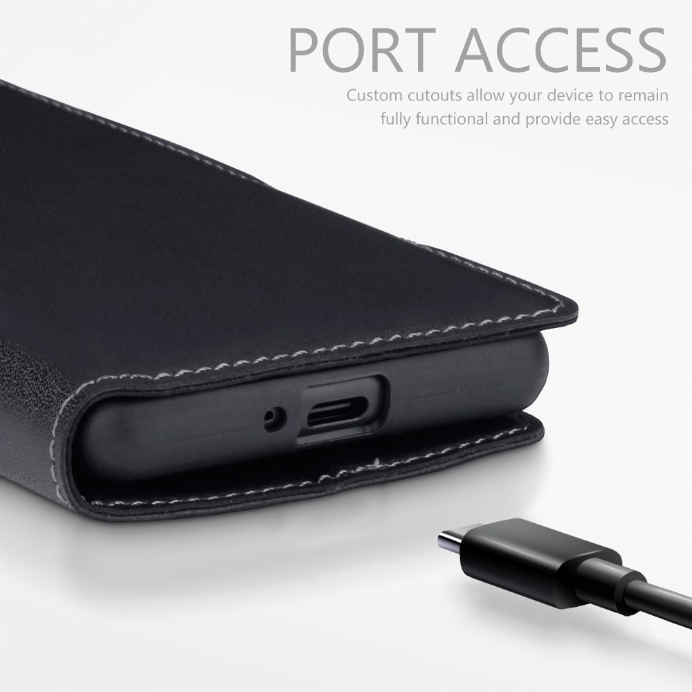 Terrapin Low Profile Δερμάτινη Θήκη - Πορτοφόλι Sony Xperia XZ2 Compact - Black (117-005-624)