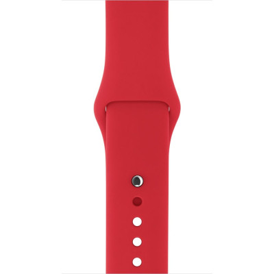 Ανταλλακτικό Λουράκι Σιλικόνης Apple Watch 5/4/3/2/1 (38mm) - Red - OEM (13084)