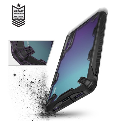 Ringke Fusion-X Θήκη Huawei P20 Pro με TPU Bumper - Black (13207)