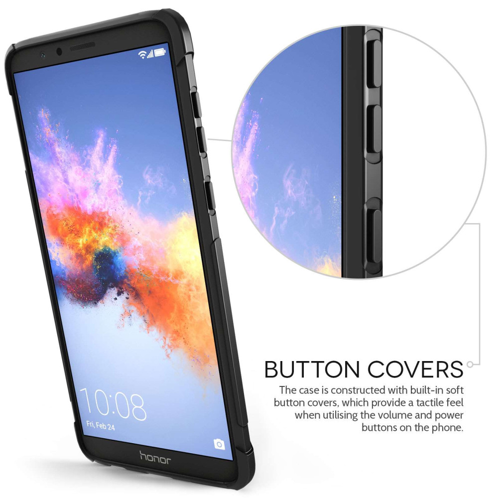 Caseflex Alpha Θήκη Σιλικόνης Honor 7X - Black (HU-AW03-Z532)