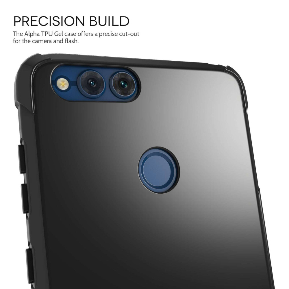 Caseflex Alpha Θήκη Σιλικόνης Honor 7X - Black (HU-AW03-Z532)