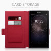 Terrapin Low Profile Δερμάτινη Θήκη - Πορτοφόλι Sony Xperia L2  - Red (117-005-602)