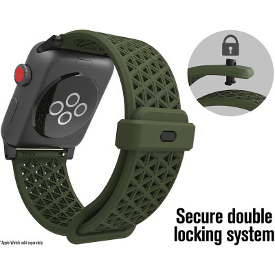 Catalyst Ανταλλακτικό Λουράκι Σιλικόνης Apple Watch Ultra2/Ultra1/SE/9/8/7/6/5/4 (49/45/44/mm) - Army Green (CAT42SBGRN)