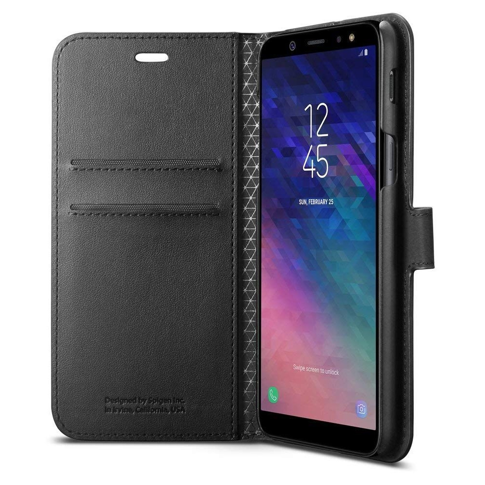 Spigen Wallet S. Θήκη - Πορτοφόλι Samsung Galaxy A6 (2018) - Black (596CS24092)