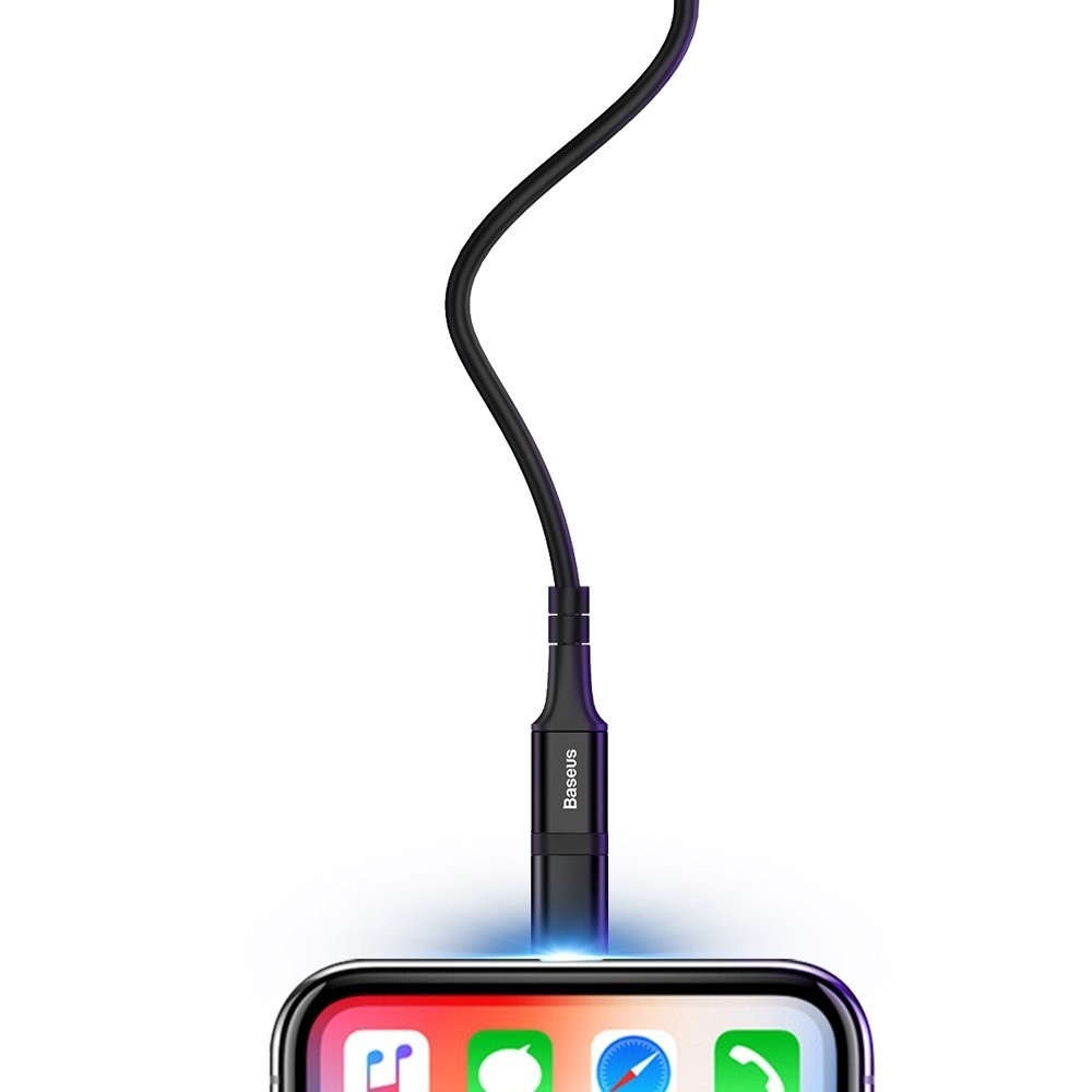 Baseus 3 in 1 Καλώδιο Φόρτισης και Μεταφοράς Δεδομένων USB σε Lightning, Micro-usb & Type-c - 120cm - Μαύρο (CA3IN1-ZY01)