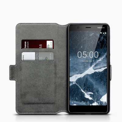 Terrapin Θήκη - Πορτοφόλι Nokia 5.1 - Grey (117-001-297)