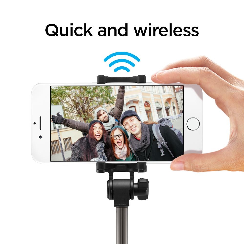 Spigen Velo Wireless Selfie Stick S530W - Black (000SS21746)