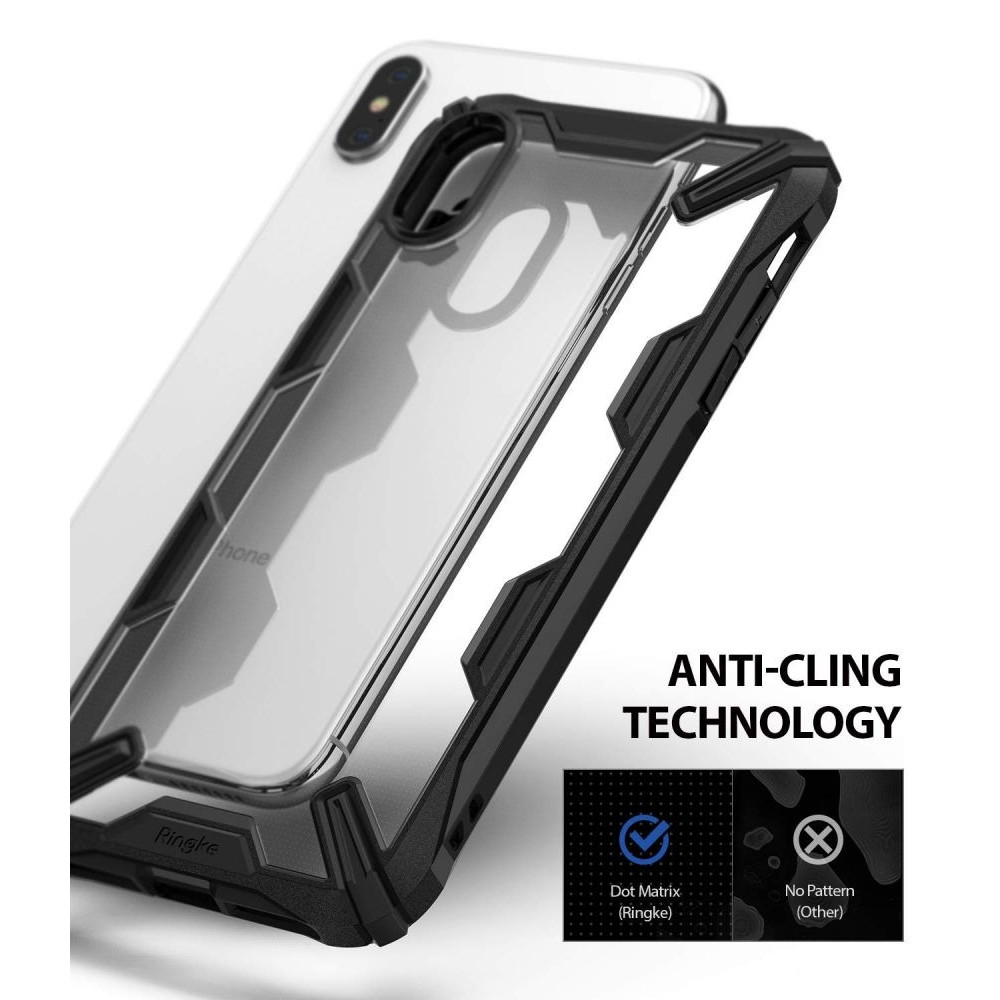 Ringke Fusion-X Θήκη iPhone XS Max με TPU Bumper - Black (14242)