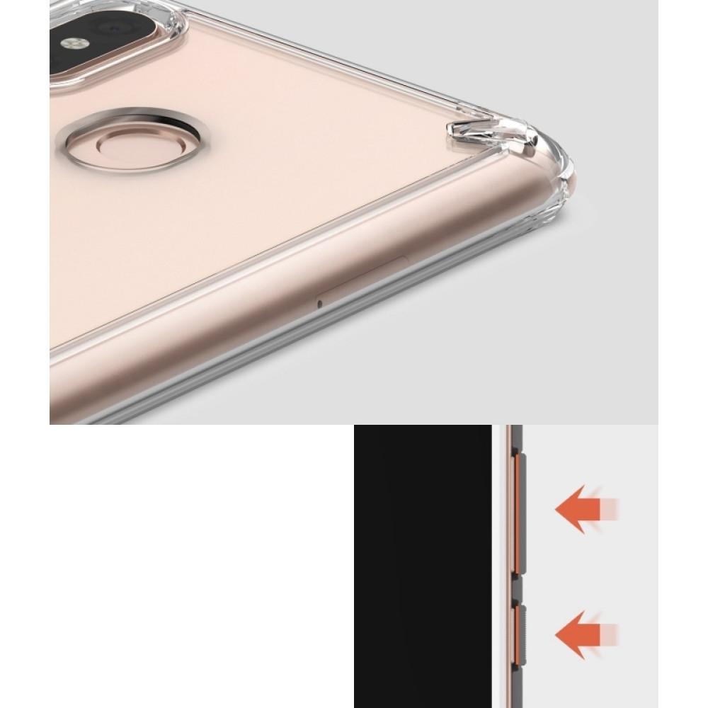 Ringke (Fusion) Θήκη Xiaomi Mi Max 3 με TPU Bumper - Clear (14391)