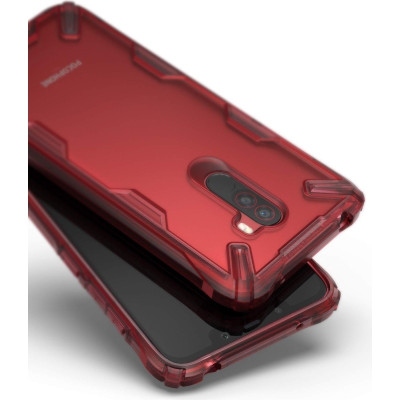 Ringke Fusion X Θήκη Xiaomi Pocophone F1 - Ruby Red (14393)