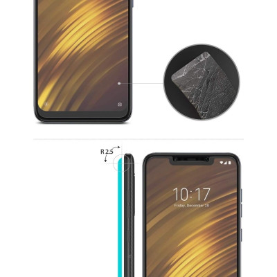 Ringke Invisible Defender ID Glass - Premium Αντιχαρακτικό Γυαλί Οθόνης Xiaomi Pocophone F1 - 3τμχ (14394)