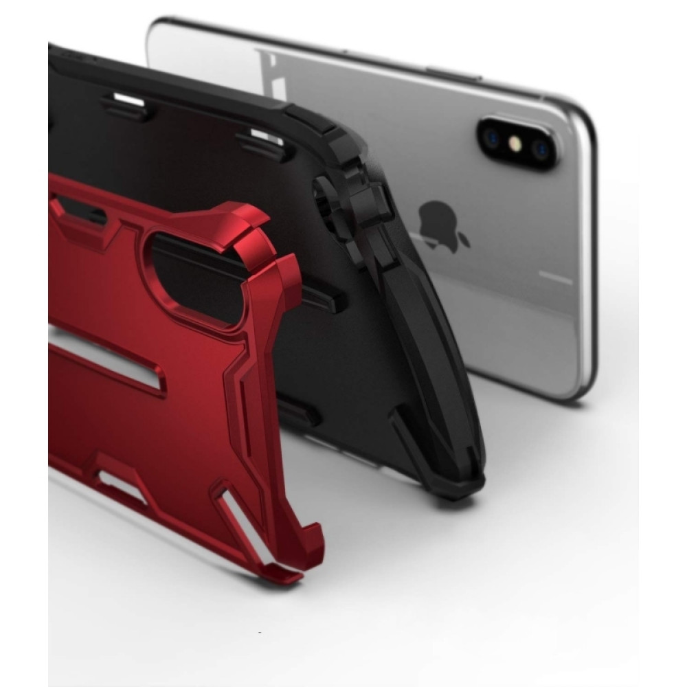 Ringke Dual X Θήκη iPhone X / XS - Iron Red (14398)