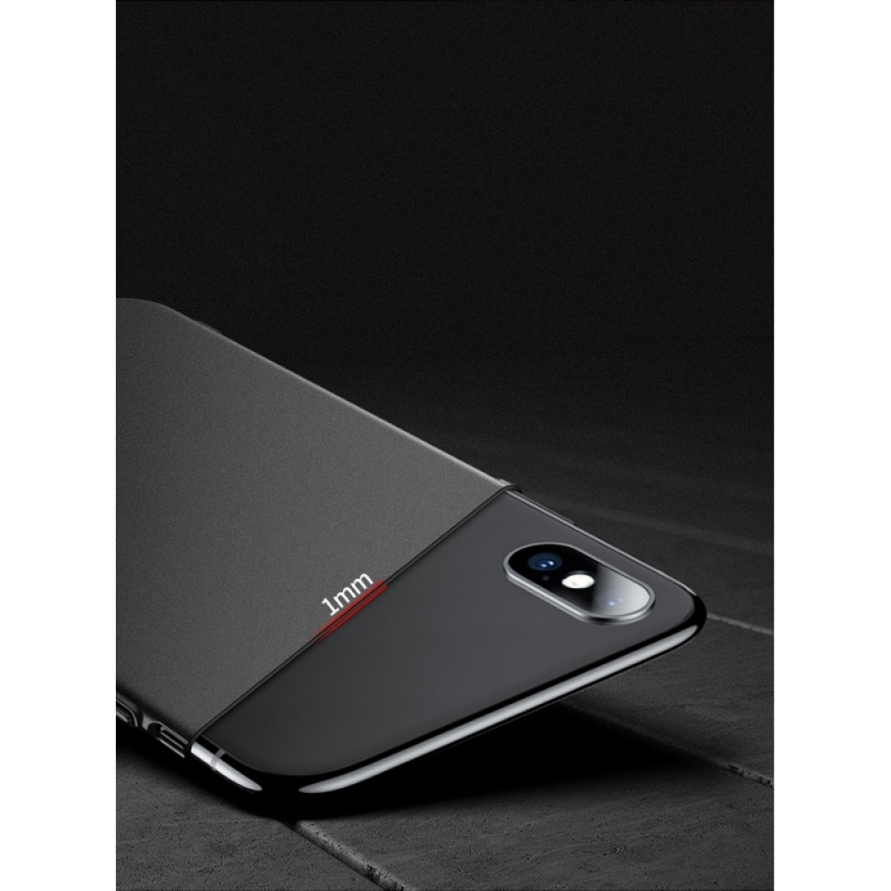 MSVII Super Slim Σκληρή Θήκη PC iPhone XS Max - Black (F3-03)