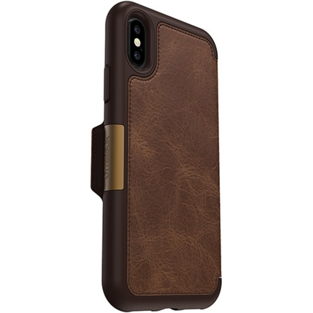 Otterbox Strada Series - Δερμάτινη Θήκη-Πορτοφόλι iPhone X/XS - Espresso (77-57238)