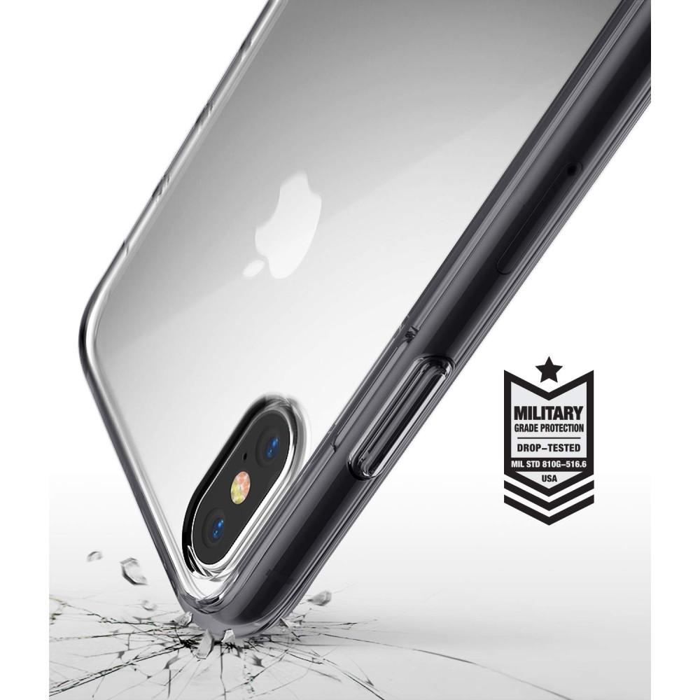 Ringke Fusion Θήκη με TPU Bumper iPhone Χ / XS - Smoke Black (14633)