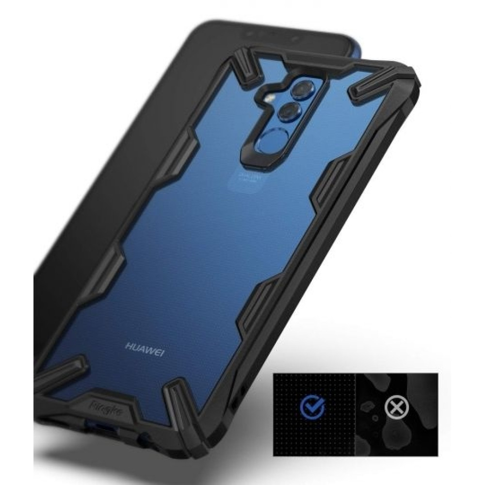 Ringke Fusion-X Θήκη Huawei Mate 20 Lite με TPU Bumper - Black (14635)