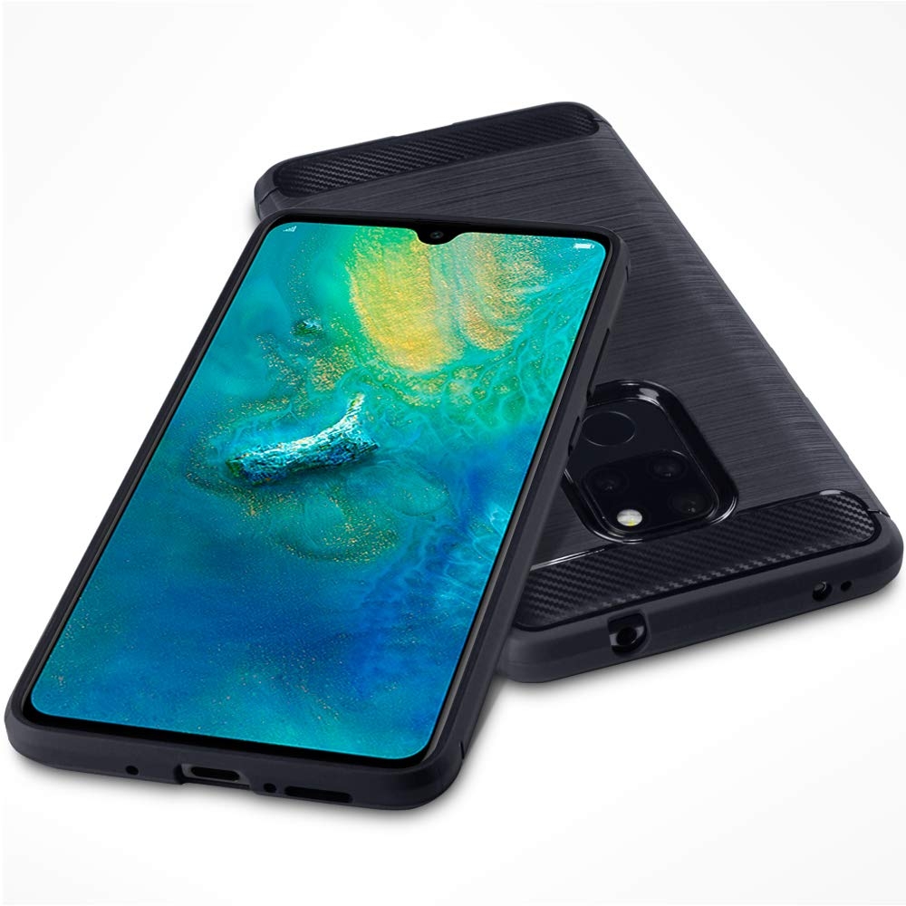 Terrapin Θήκη Σιλικόνης Carbon Fibre Huawei Mate 20 - Black (118-083-194)