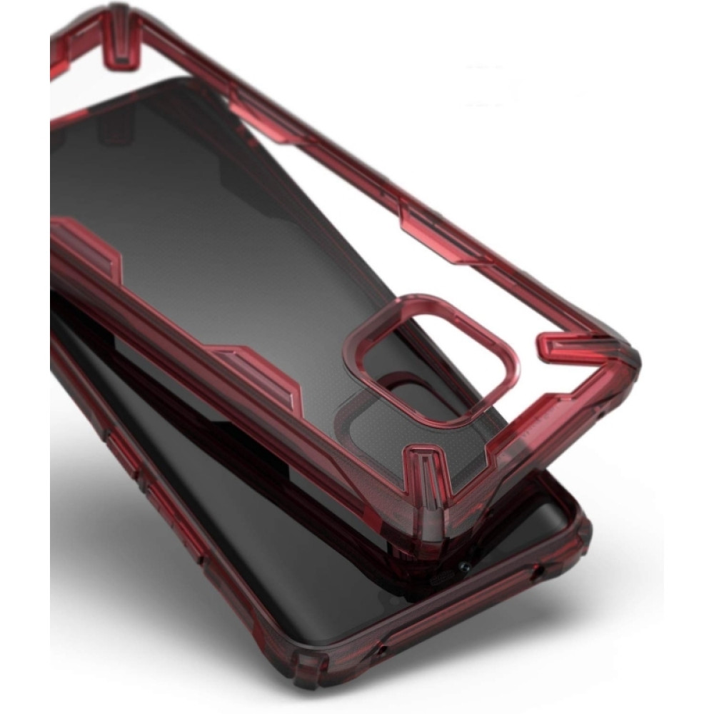 Ringke Fusion-X Θήκη Huawei Mate 20 Pro με TPU Bumper - Ruby Red (14704)