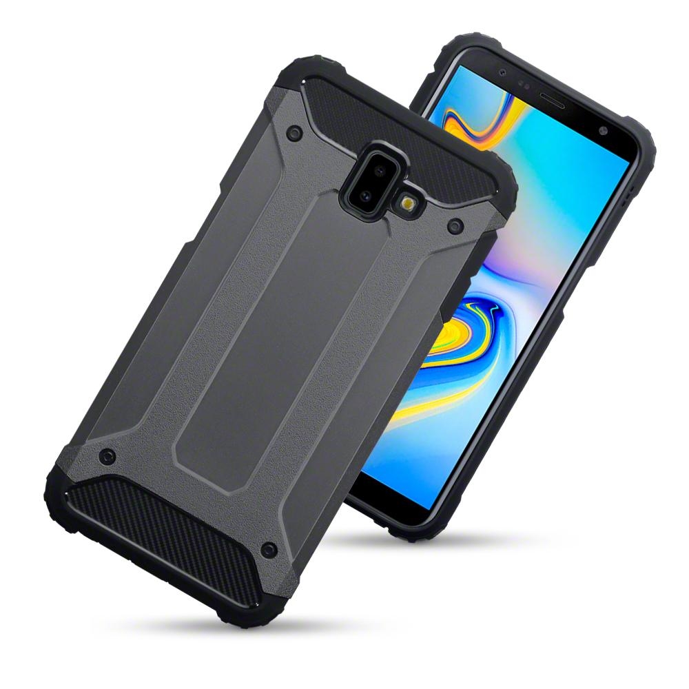 Terrapin Ανθεκτική Θήκη Double Layer Impact Samsung Galaxy J6 Plus 2018 - Grey (131-002-134)