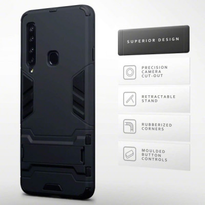 Terrapin Ανθεκτική Dual Layer Θήκη Samsung Galaxy A9 2018 - Black (131-002-113)