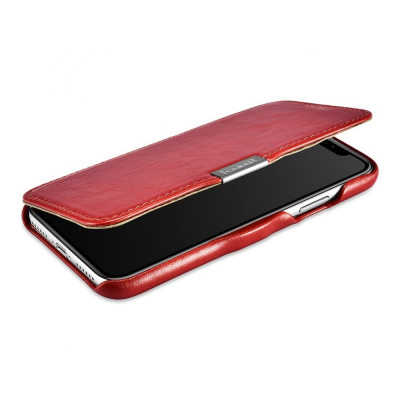 iCarer Vintage Series Side-Open Δερμάτινη Θήκη iPhone XS Max - Black (14844)