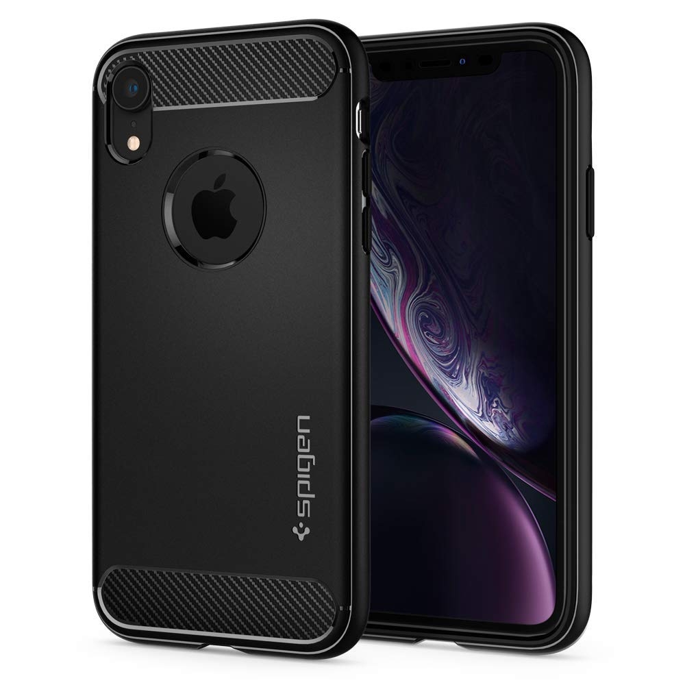 Spigen Θήκη Rugged Armor iPhone XR- Black (064CS24871)