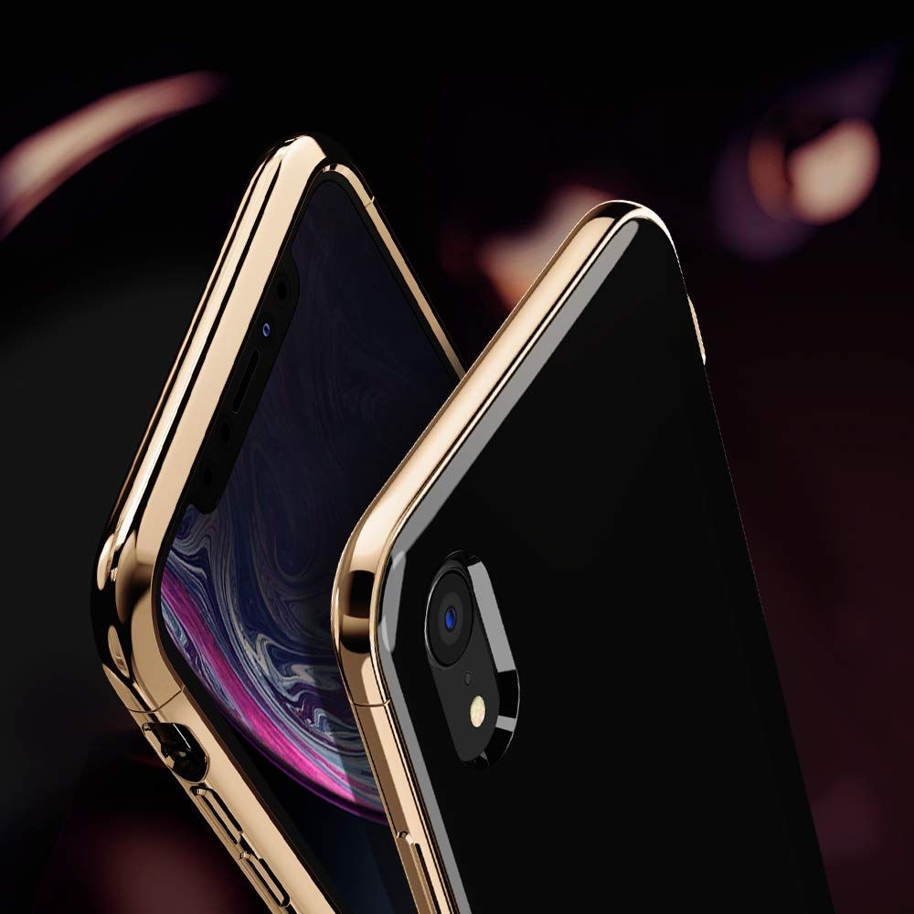 Spigen Θήκη La Manon Etui iPhone XR - Gold Black (064CS25311)