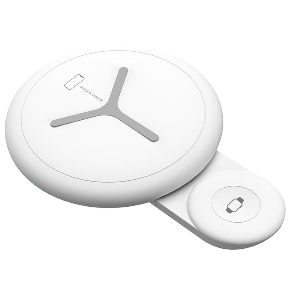 Sdesign Dual Wireless Charging Pad - Διπλός Ασύρματος Φορτιστής - White (SDUAL-WH)