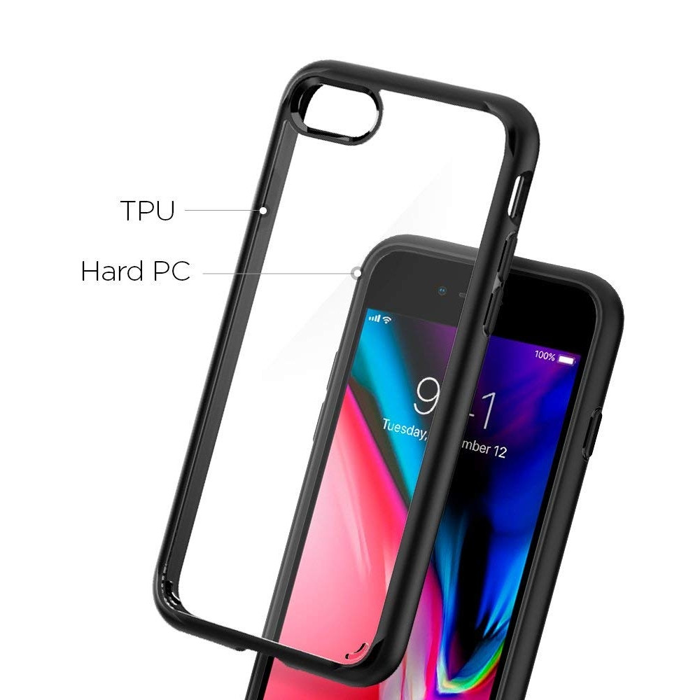 Spigen Θήκη Ultra Hybrid 2 Apple iPhone SE 2022 / 2020 / 8 / 7 - Black (042CS20926)