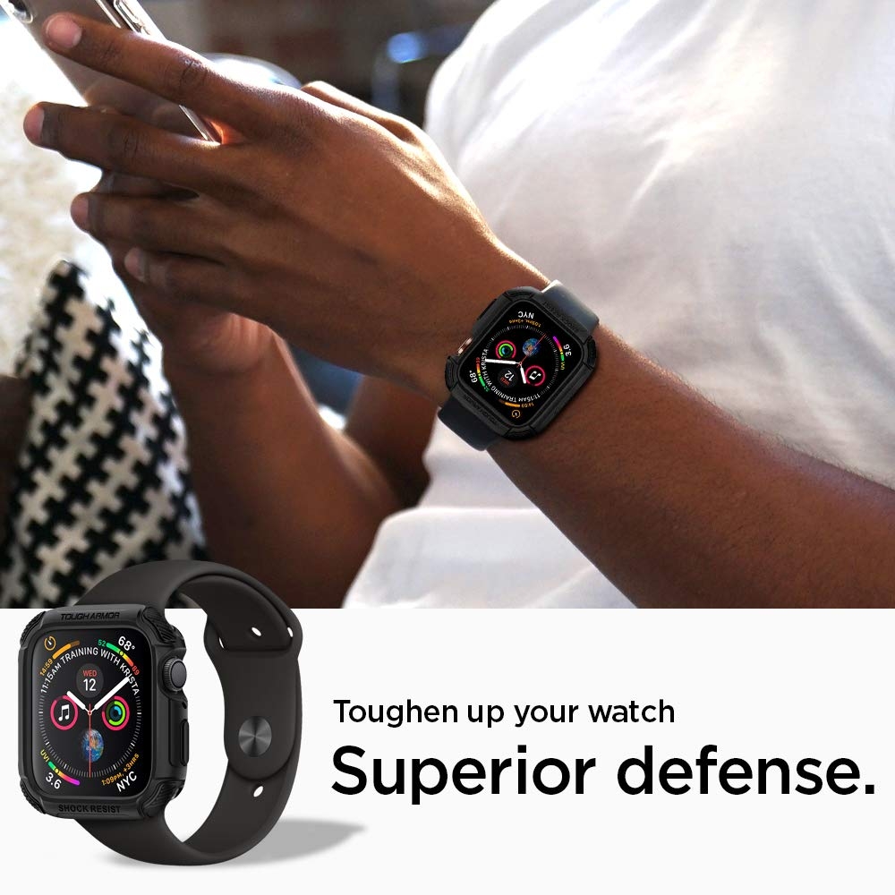 Spigen Θήκη Tough Armor  Apple Watch SE/6/5/4 (44mm) - Black (062CS24477)