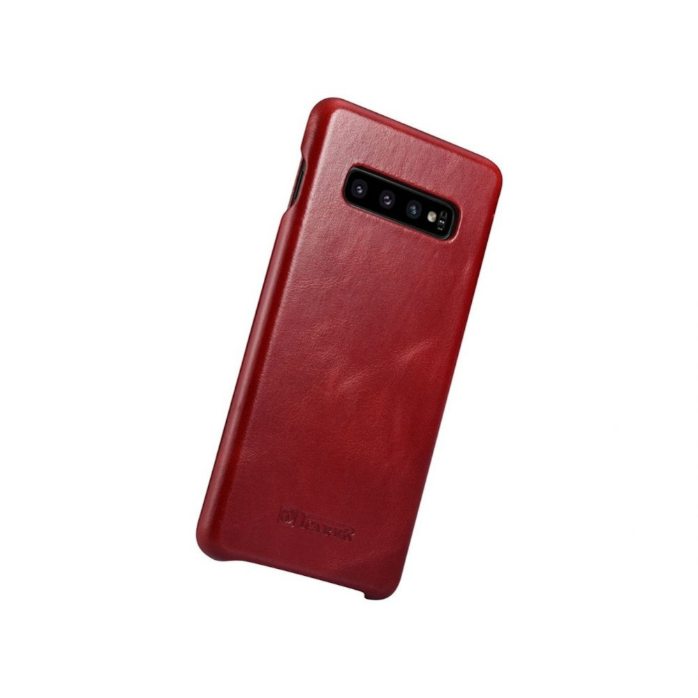 iCarer Vintage Series Side-Open Δερμάτινη Θήκη Samsung Galaxy S10 - Red (RS99205-RD)
