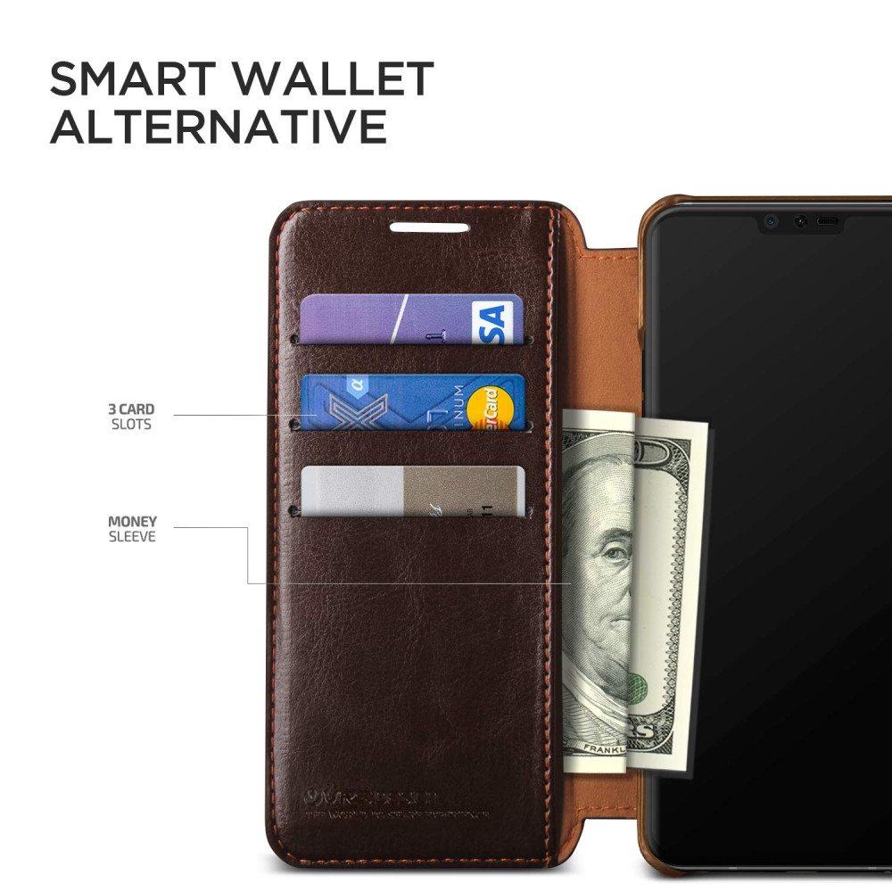 VRS Design Dandy Layered Θήκη - Πορτοφόλι LG V40 - Brown (VRS-LGV40-LDD-CBR)