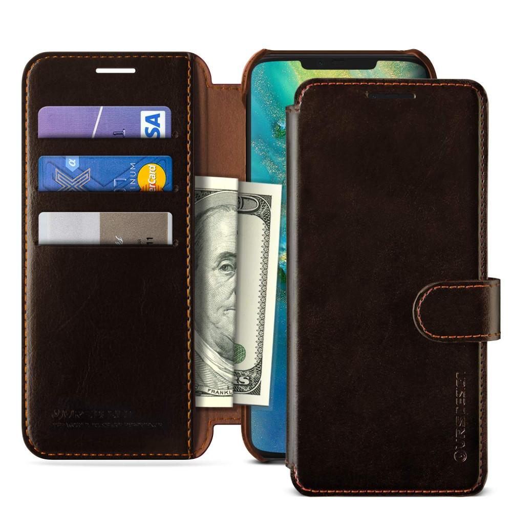 VRS Design Dandy Layered Θήκη - Πορτοφόλι Huawei Mate 20 Pro - Dark Brown (46259)