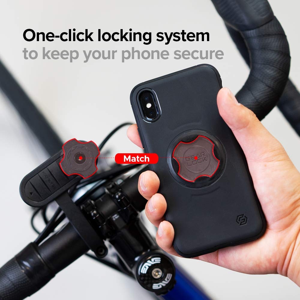 Spigen Gearlock Out-Front Bike Mount MF100 - Βάση Ποδηλάτου - Black & Αντάπτορας (000MP25056)
