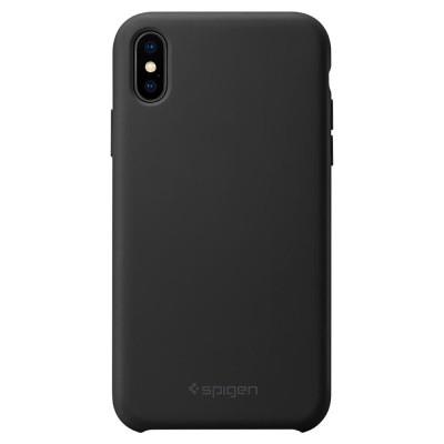 Spigen Silicone Fit - Θήκη iPhone XS Max - Black (065CS25653)