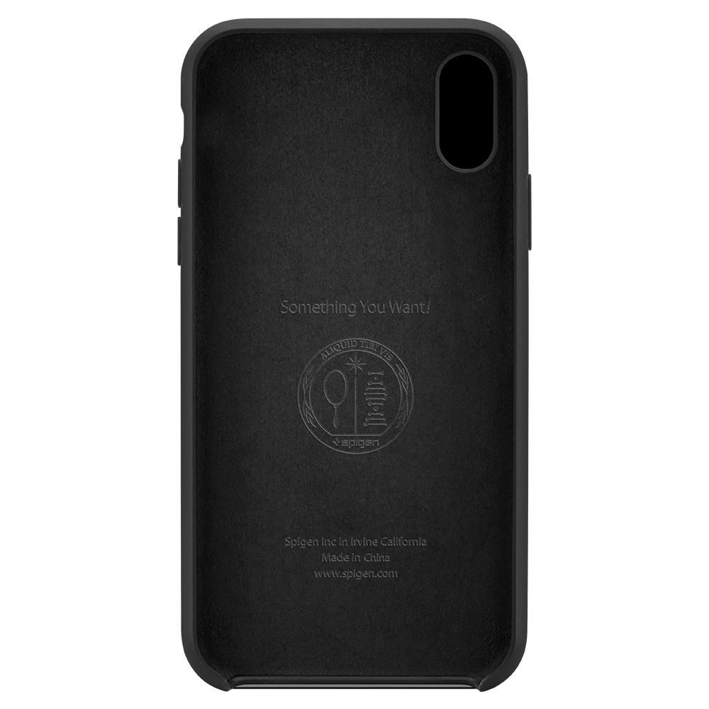 Spigen Silicone Fit - Θήκη iPhone XS Max - Black (065CS25653)