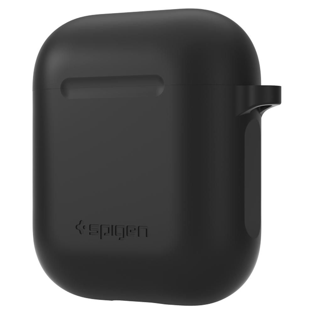 Spigen Θήκη Flexible Σιλικόνης για Airpods 2nd Gen / 1st Gen - Black (066CS24808)