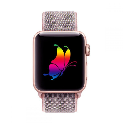 Ανταλλακτικό Λουράκι Milaneseband για Apple Watch SE/6/5/4/3 44/42mm - Pink Sand (49088) - OEM