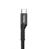 Baseus Fish Eye Spring Data Cable - Καλώδιο Φόρτισης και Μεταφοράς Δεδομένων USB σε Type-C - 2Α - 1m - Black (CATSR-01)