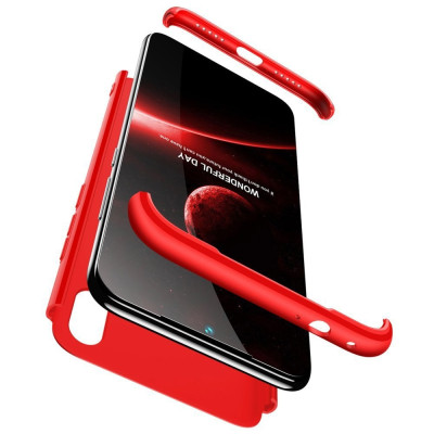 GKK Θήκη Hybrid Full Body 360° Huawei Y6 2019 - Red (51202)