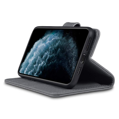 Terrapin Δερμάτινη Θήκη - Πορτοφόλι iPhone 11 Pro Max - Grey (117-131-004)