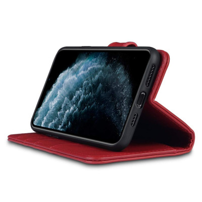 Terrapin Δερμάτινη Θήκη - Πορτοφόλι iPhone 11 Pro Max - Red (117-131-005)
