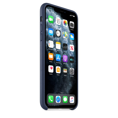 Official Apple Δερμάτινη Θήκη iPhone 11 Pro Max - Midnight Blue (MX0G2ZM/A)