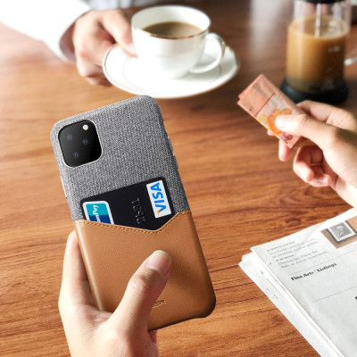 ESR Metro Wallet - Θήκη Με Υποδοχή για Κάρτες iPhone 11 Pro Max - Brown (53410)