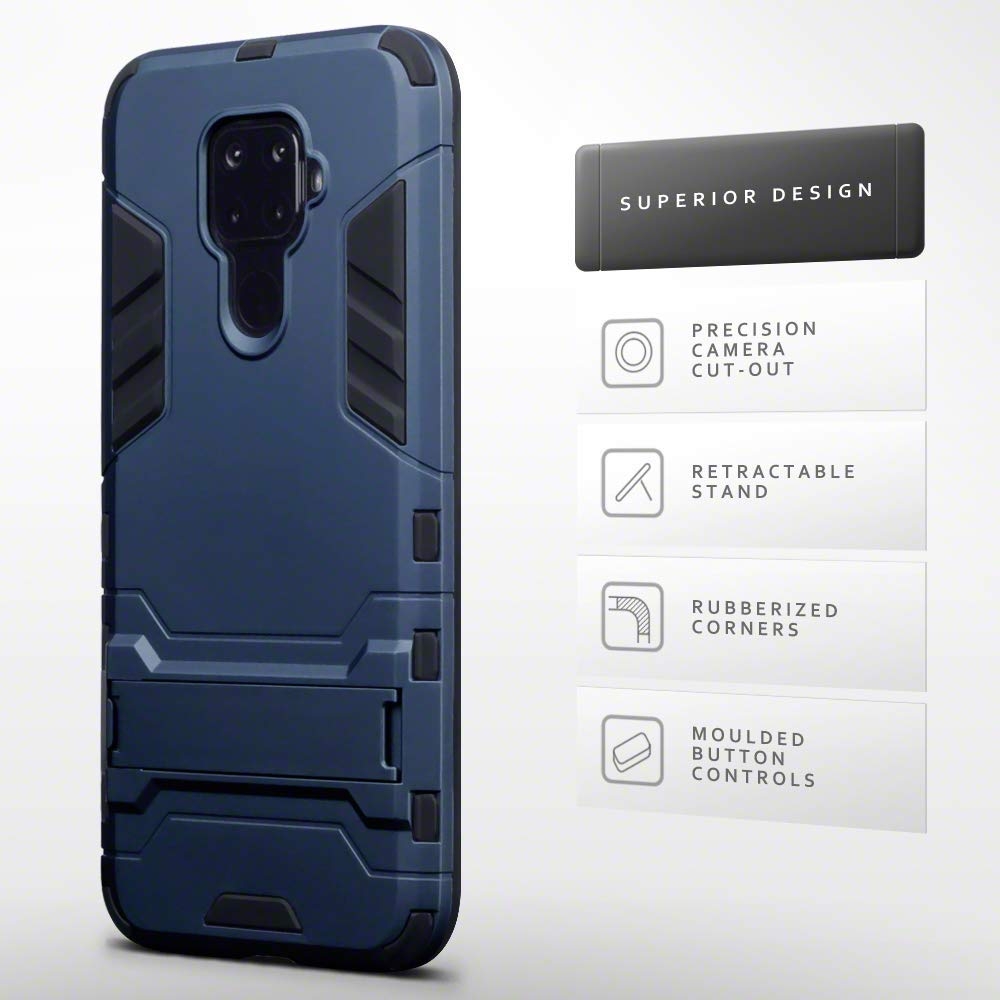 Terrapin Ανθεκτική Dual Layer Θήκη Huawei Mate 30 Lite - Blue (131-083-115)