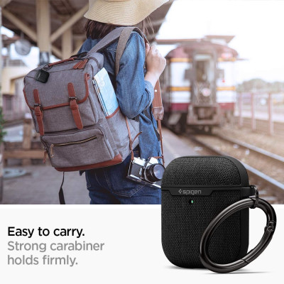 Spigen Urban Fit Σκληρή Θήκη Apple Airpods 2nd Gen/1st Gen - Black (074CS27030)