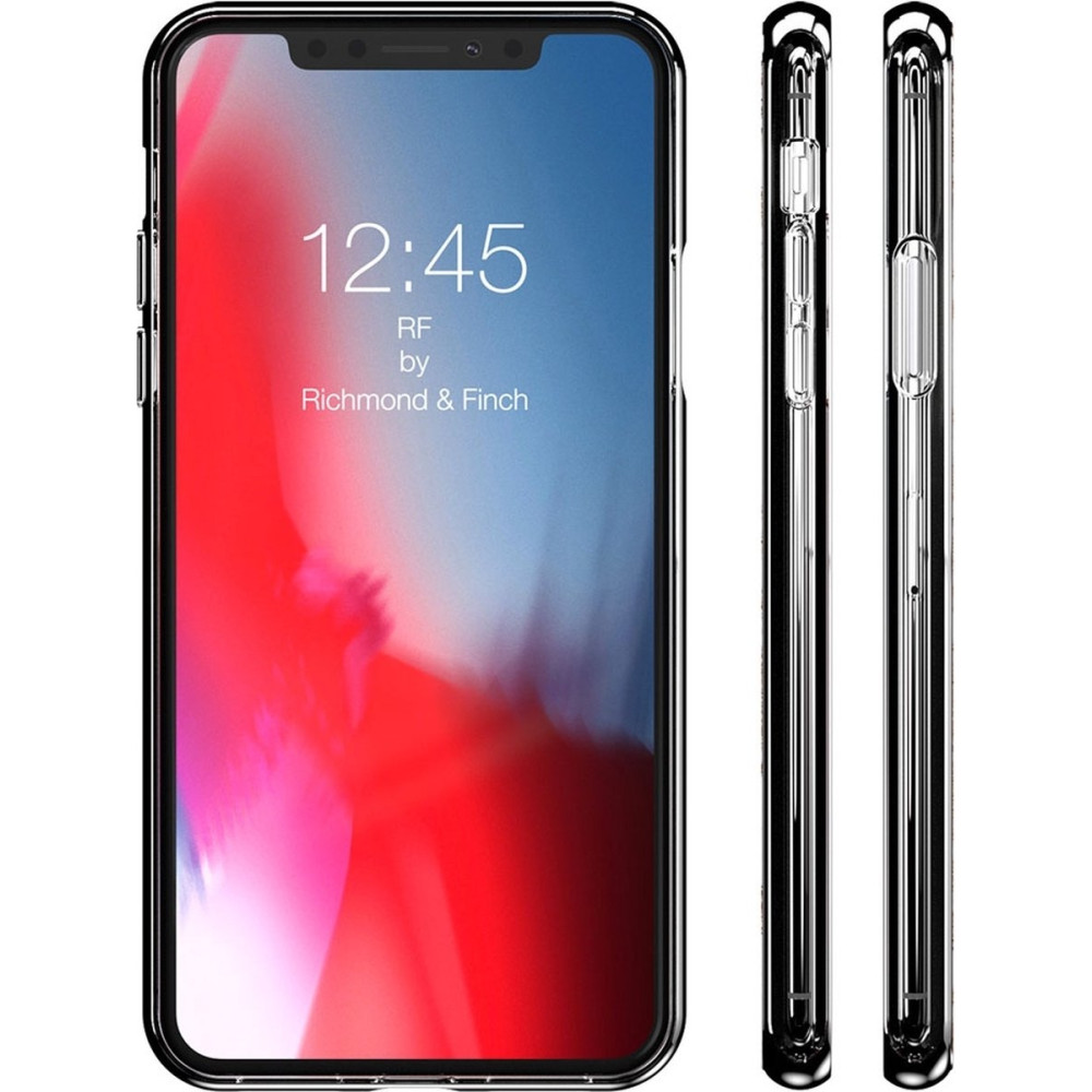 Richmond & Finch - Θήκη Σιλικόνης Apple iPhone X / XS - Rose Gold Marble (RFX-019)